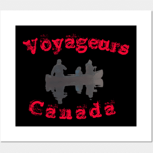 Canoeing Voyageur T-Shirt Posters and Art